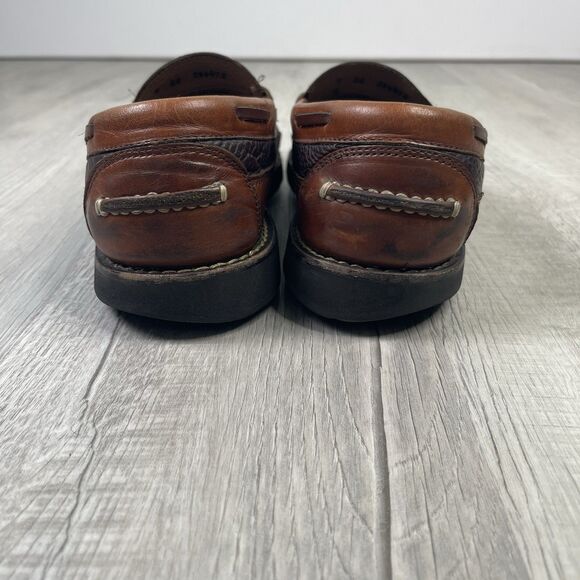 L.L. Bean Men's Allagash Bison Handsewn Penny Loafers Two-Tone Size 9 Slip On S - Picture 5 of 12